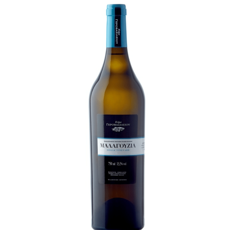 Ktima Gerovasiliou Malagousia Weißwein 750 ml von Ktima Gerovasiliou bei Araxxon  - Hochwertiges griechisches Produkt.   Ktima Gerovasiliou Malagousia Weißwein 750 ml από Ktima Gerovasiliou στο Araxxon  - Αυθεντικό ελληνικό προϊόν.